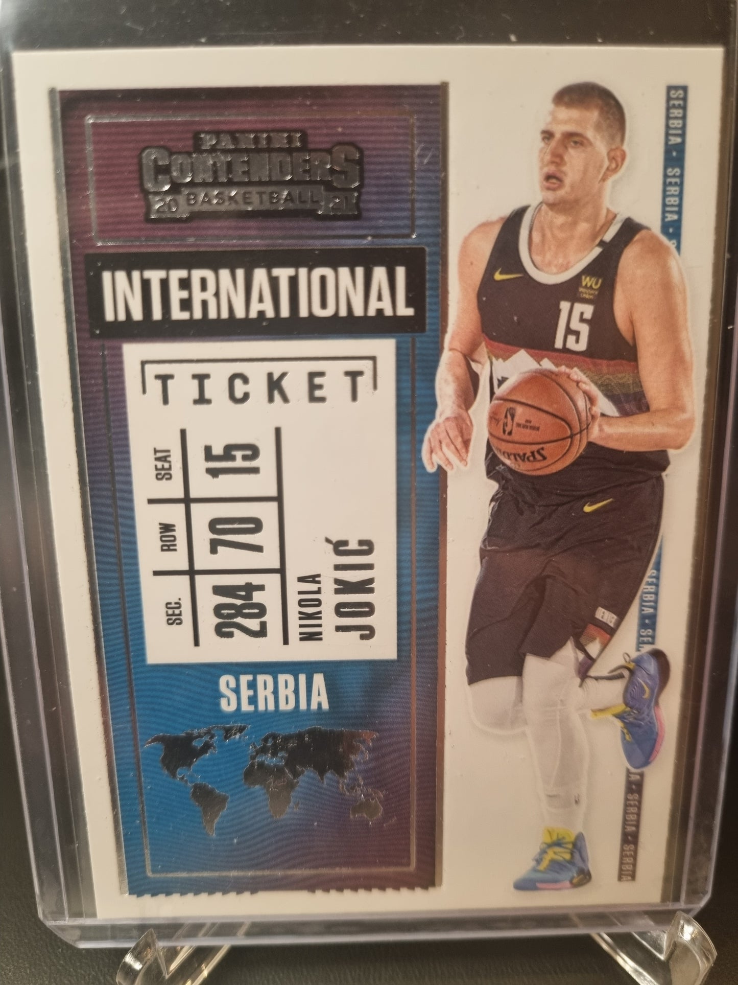 2020-21 Panini Contenders #27 Nikola Jokic International Ticket