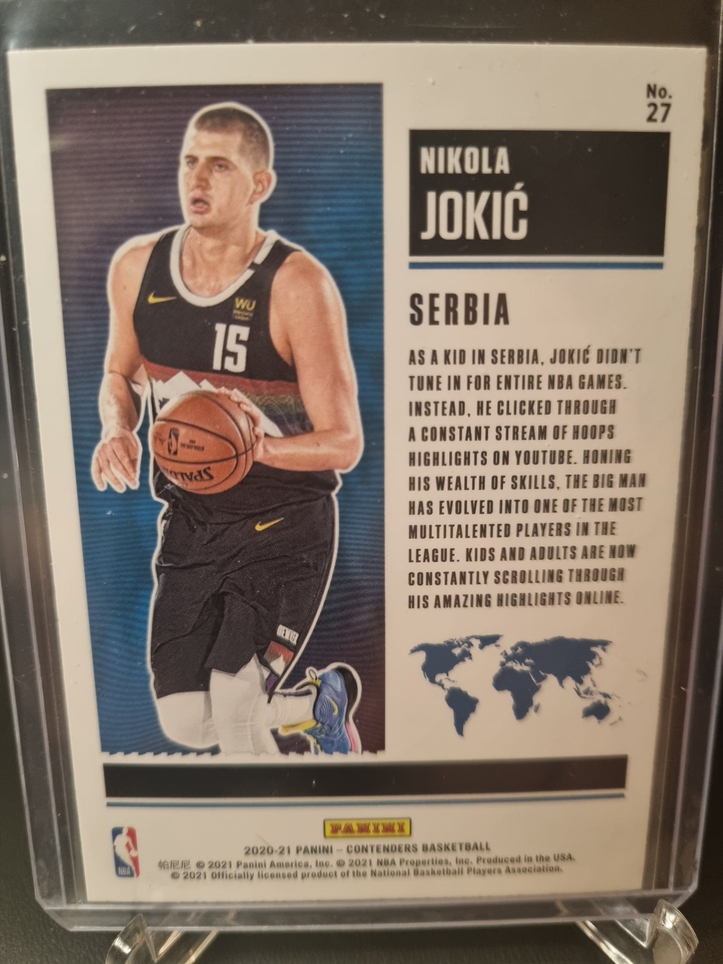 2020-21 Panini Contenders #27 Nikola Jokic International Ticket