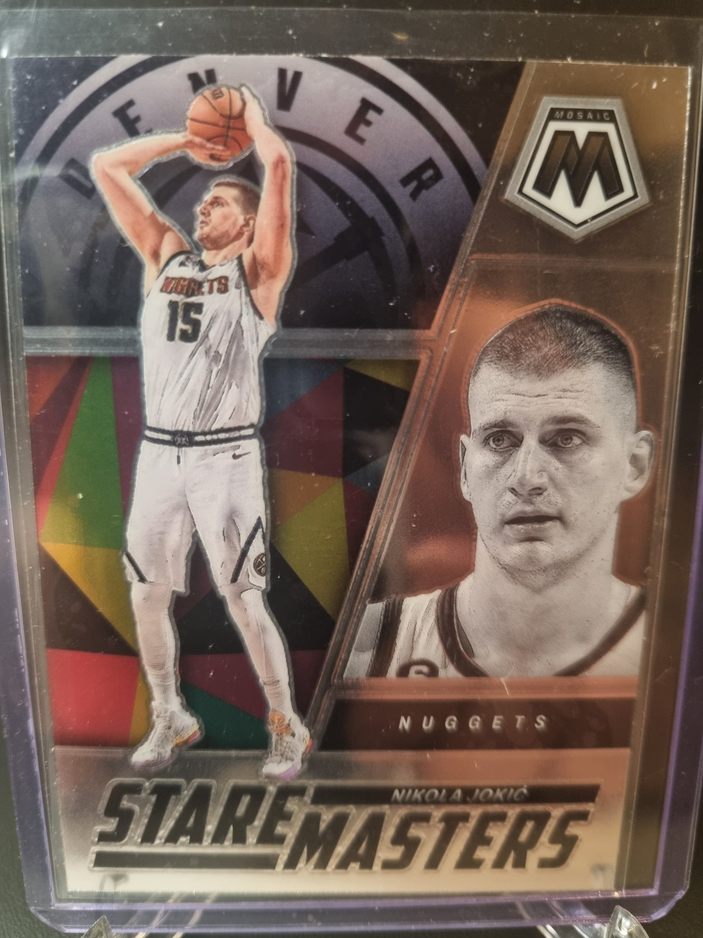 2022-23 Panini Mosaic #21 Nikola Jokic Stare Masters