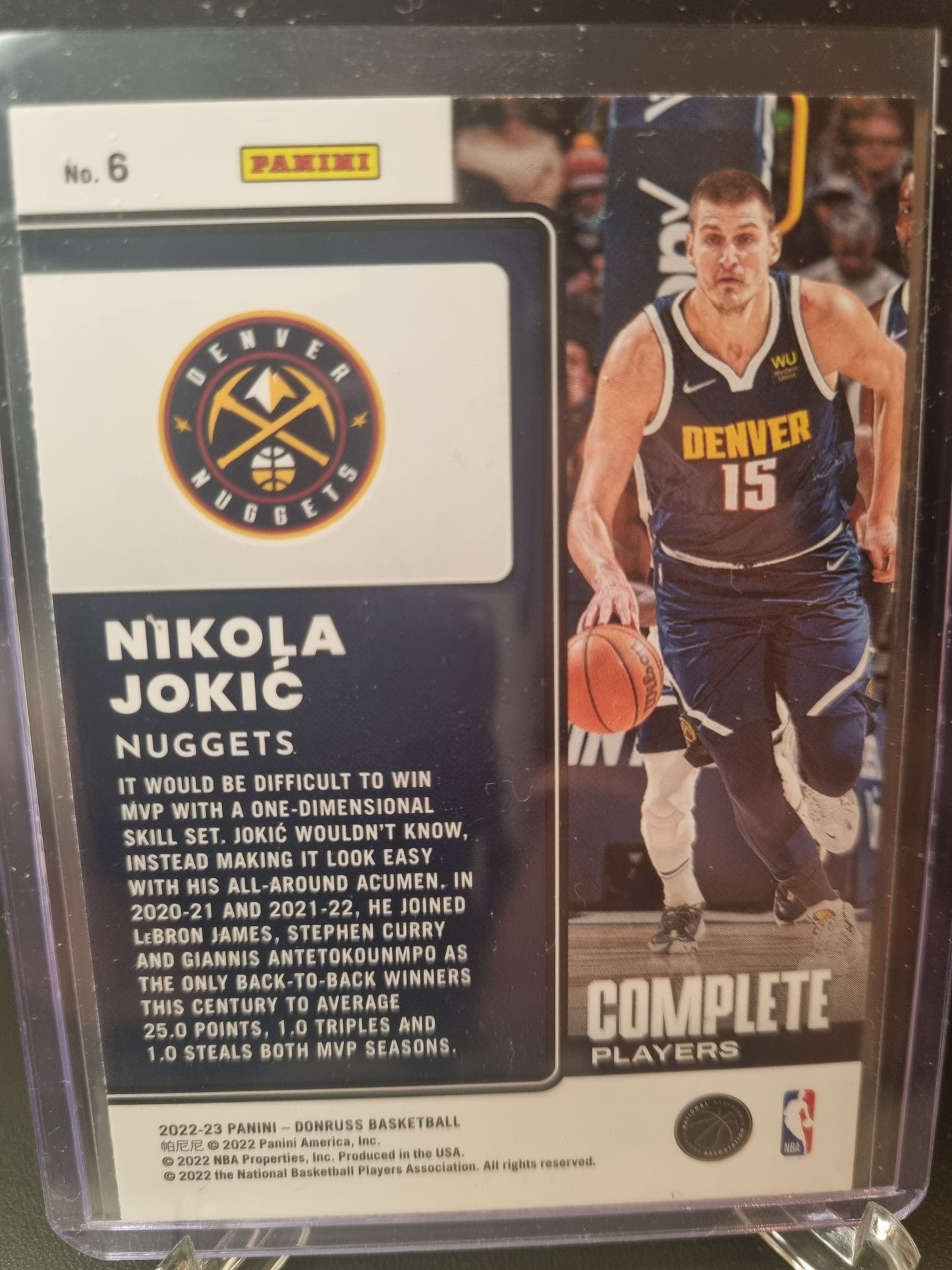 2022-23 Panini Donruss #6 Nikola Jokic Complete Players