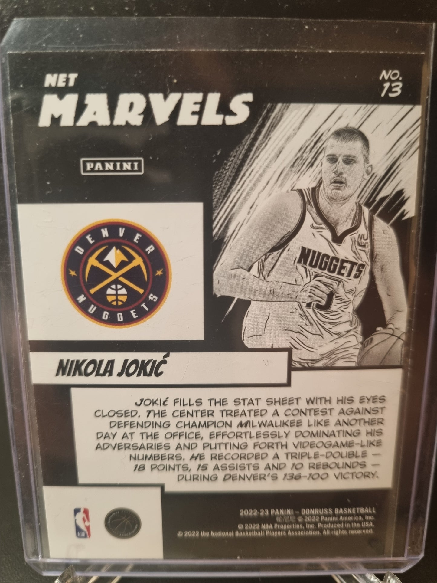 2022-23 Panini Donruss #13 Nikola Jokic Net Marvels