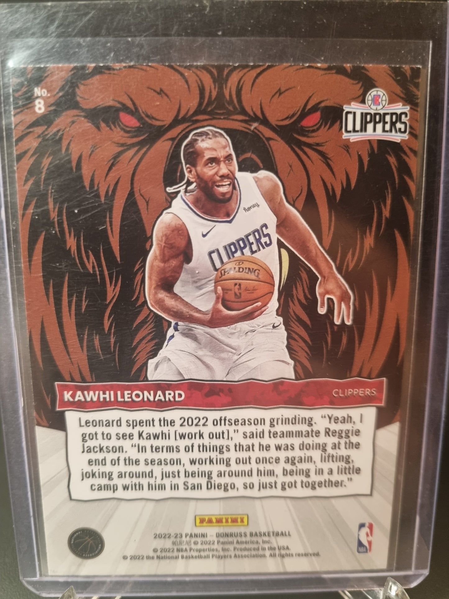 2022-23 Panini Donruss #8 Kawhi Leonard Unleashed