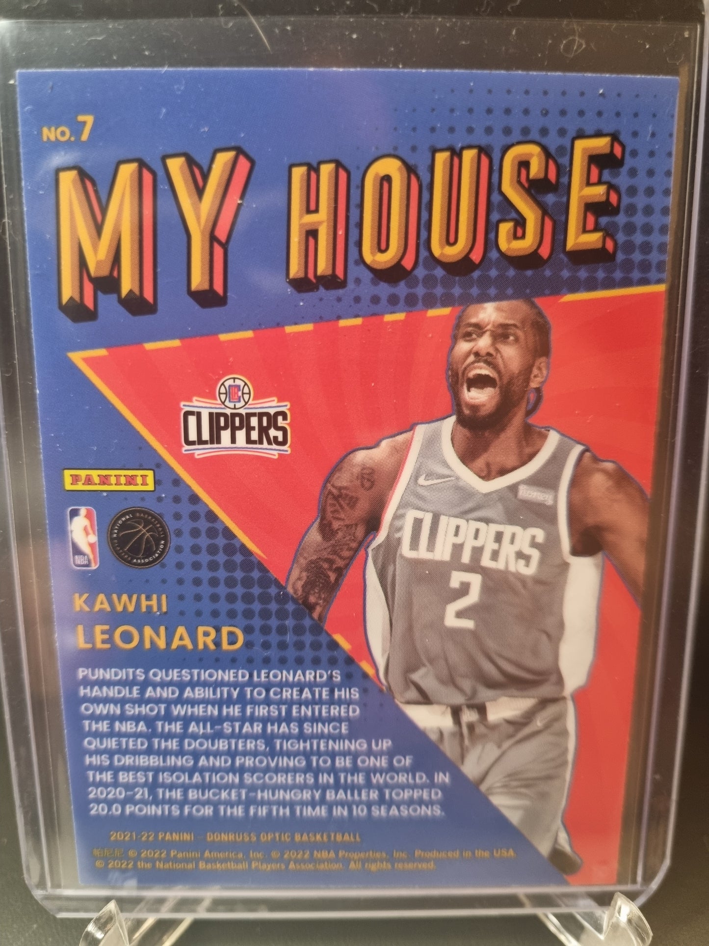 2021-22 Panini Donruss Optic #7 Kawhi Leonard My House