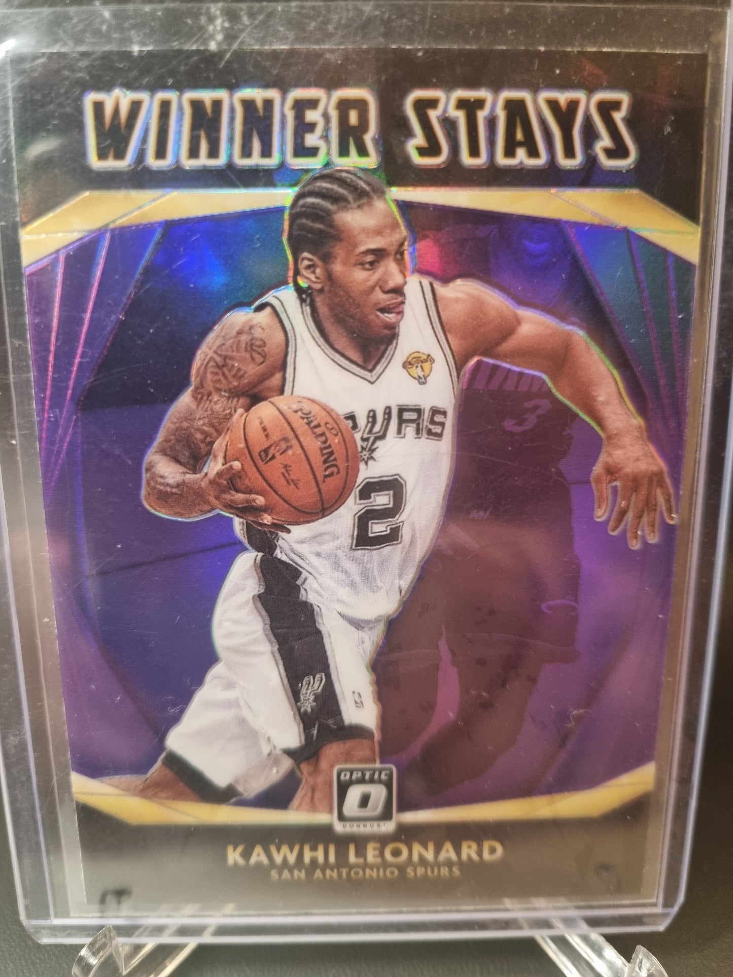 2020-21 Panini Donruss Optic #6 Kawhi Leonard Winner Stays Purple Prizm