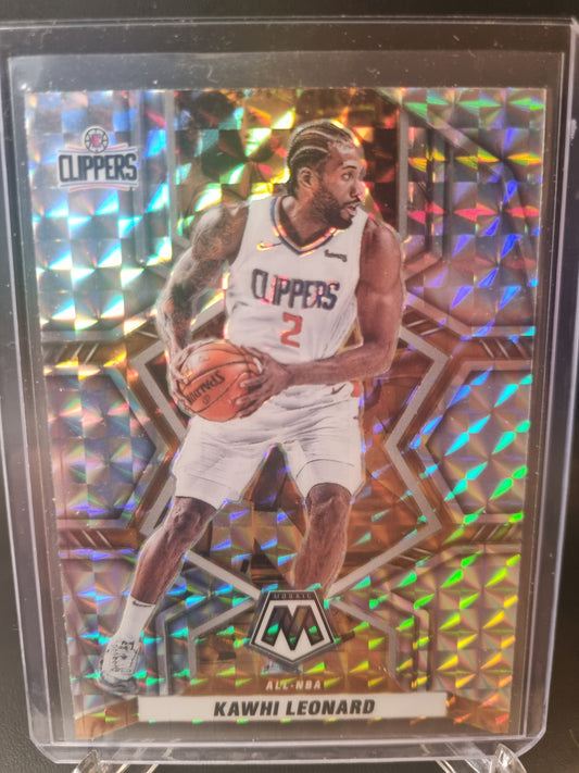 2021-22 Panini Mosaic #285 Kawhi Leonard Mosaic Prizm