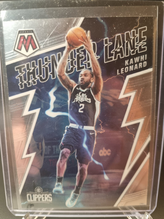 2021-22 Panini Mosaic #19 Kawhi Leonard Thunder Lane