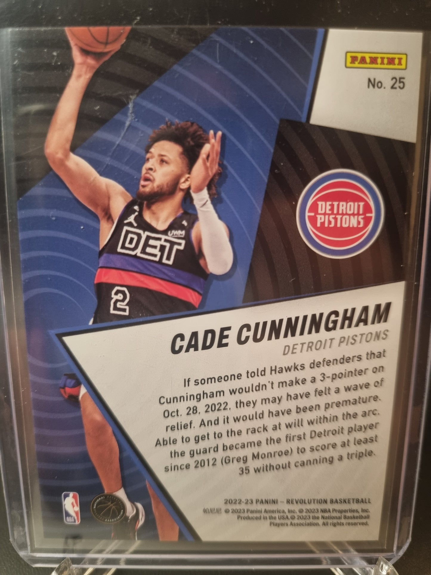 2022-23 Panini Revolution #25 Cade Cunningham Shock Wave