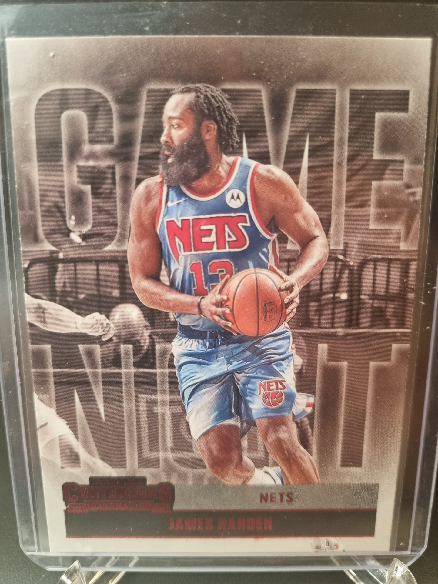 2020-21 Panini Contenders #1 James Harden Game Night Red