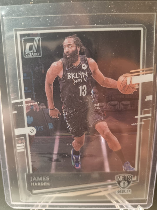 2020-21 Panini Donruss Clearly #8 James Harden Clearly