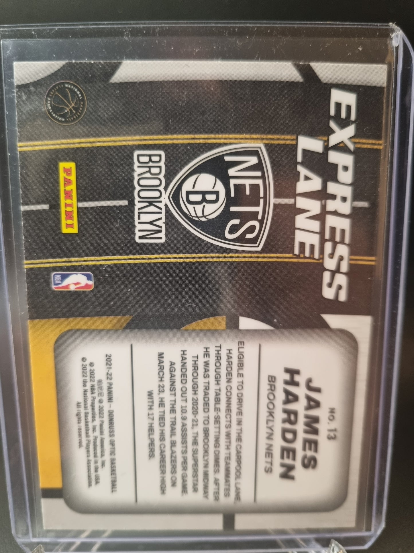 2021-22 Panini Donruss Optic #13 James Harden Express Lane