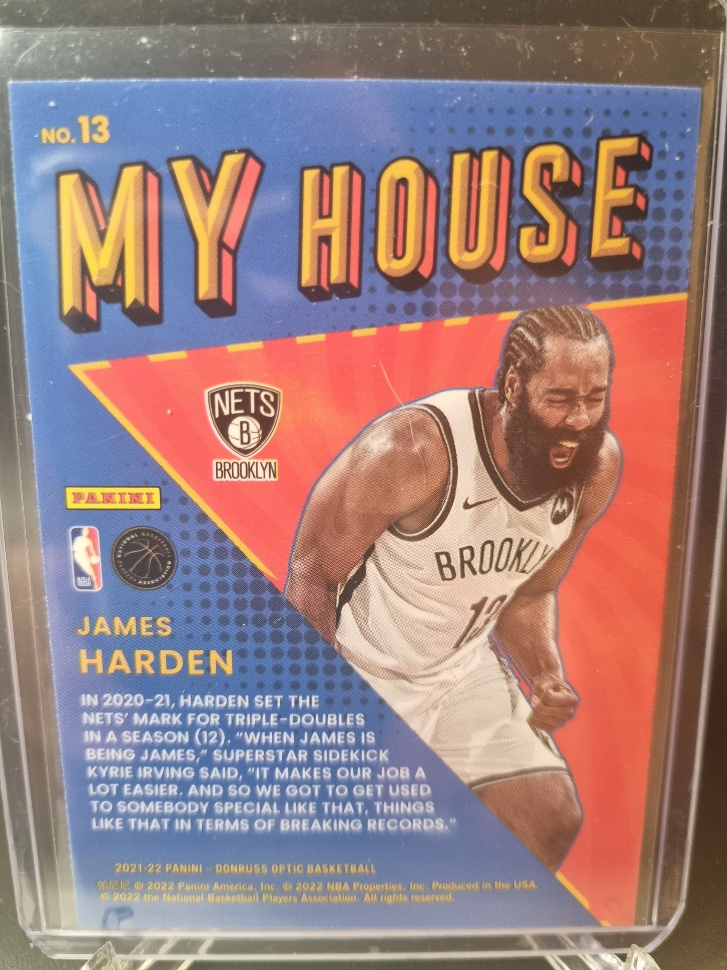 2021-22 Panini Donruss Optic #13 James Harden My House