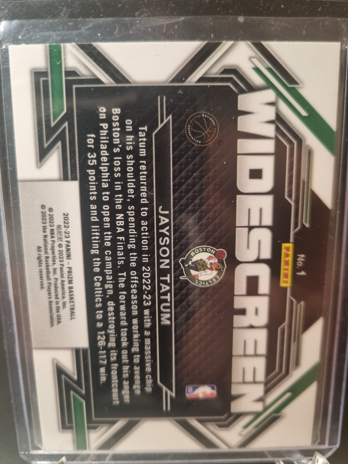 2022-23 Panini Prizm #1 Jayson Tatum Widescreen