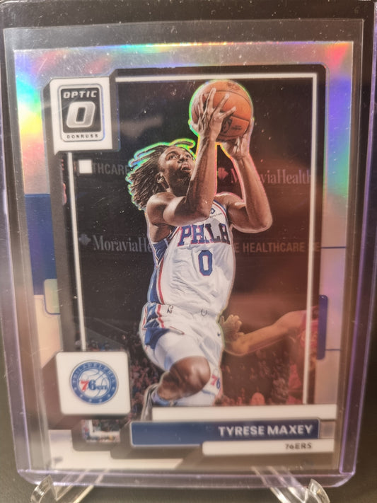 2022-23 Panini Donruss Optic #26 Tyrese Maxey Silver Prizm