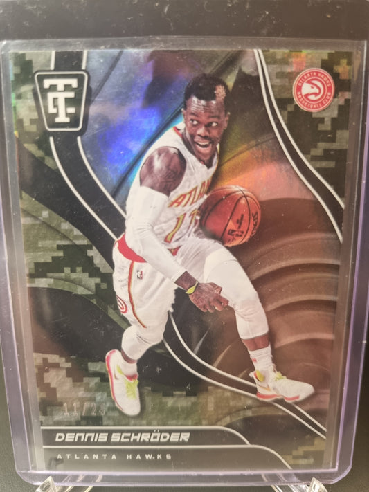 2017-18 Panini Totally Certified #15 Dennis Schroder Totally Certified Camo 11/25