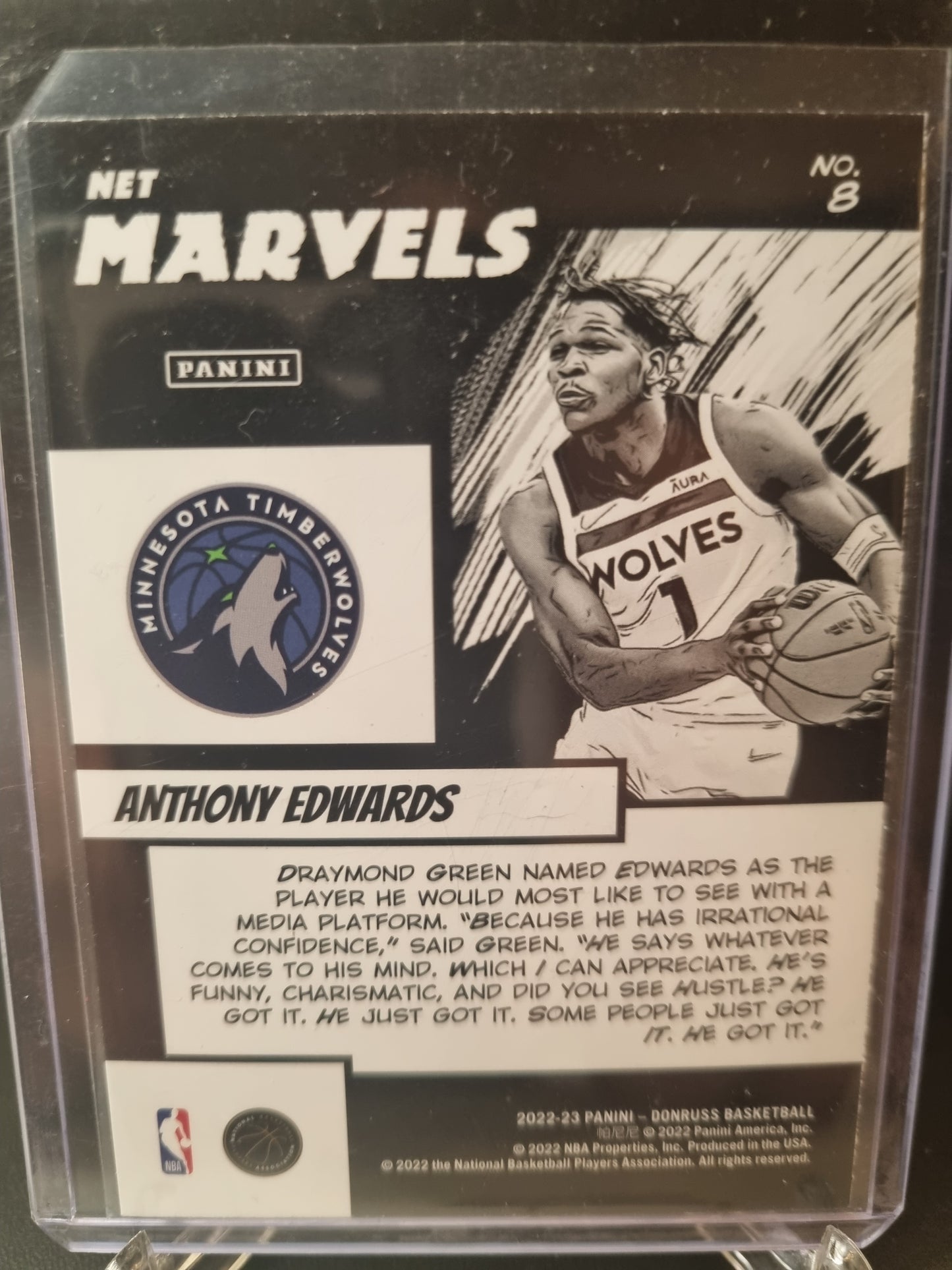 2022-23 Panini Donruss #8 Anthony Edwards Net Marvels