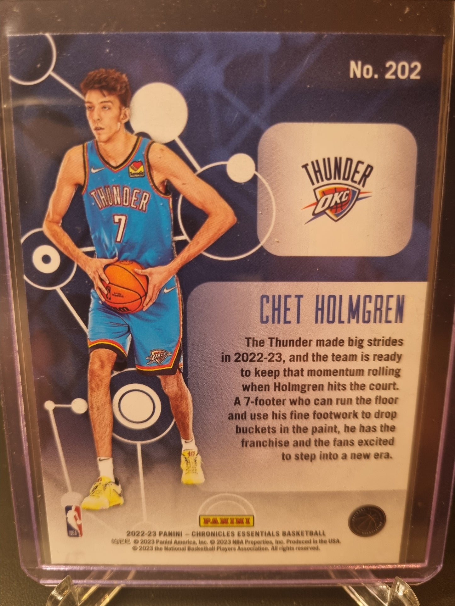 2022-23 Panini Chronicles Essentials #202 Chet Holmgren Rookie Card