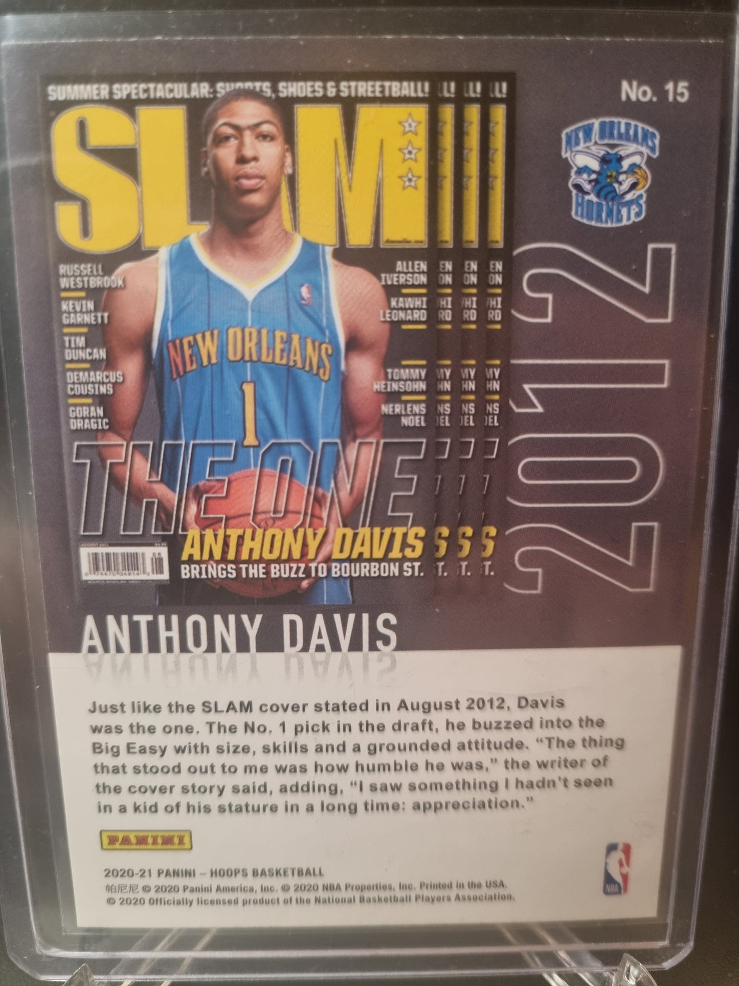 2020-21 Panini Hoops #15 Anthony Davis Hoops Slam