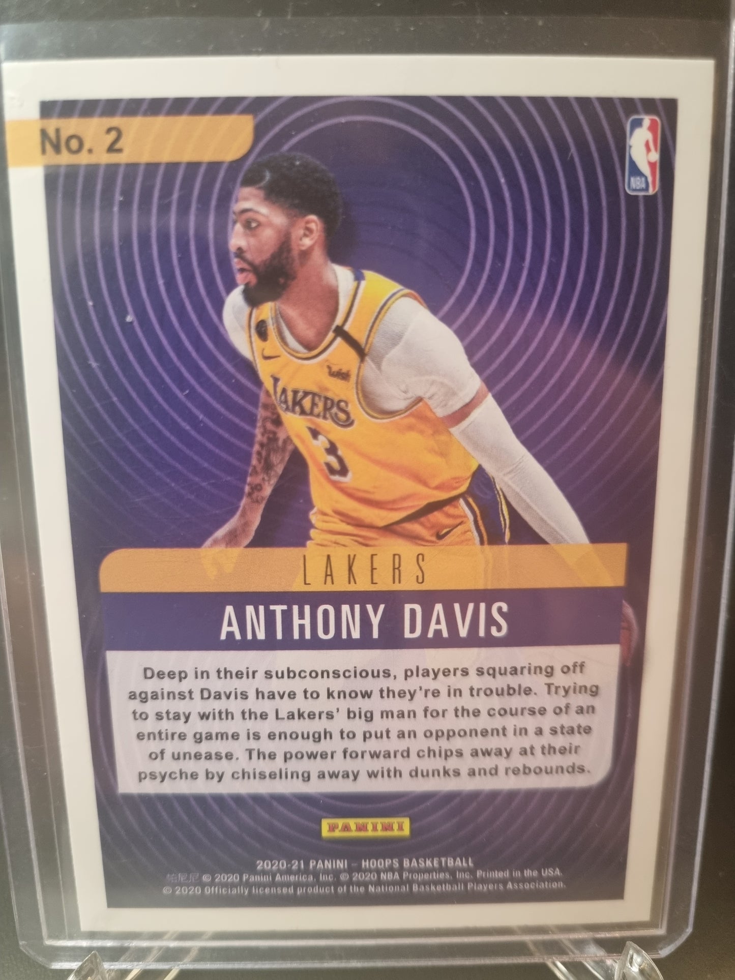 2020-21 Panini Hoops #2 Anthony Davis Hypnotized