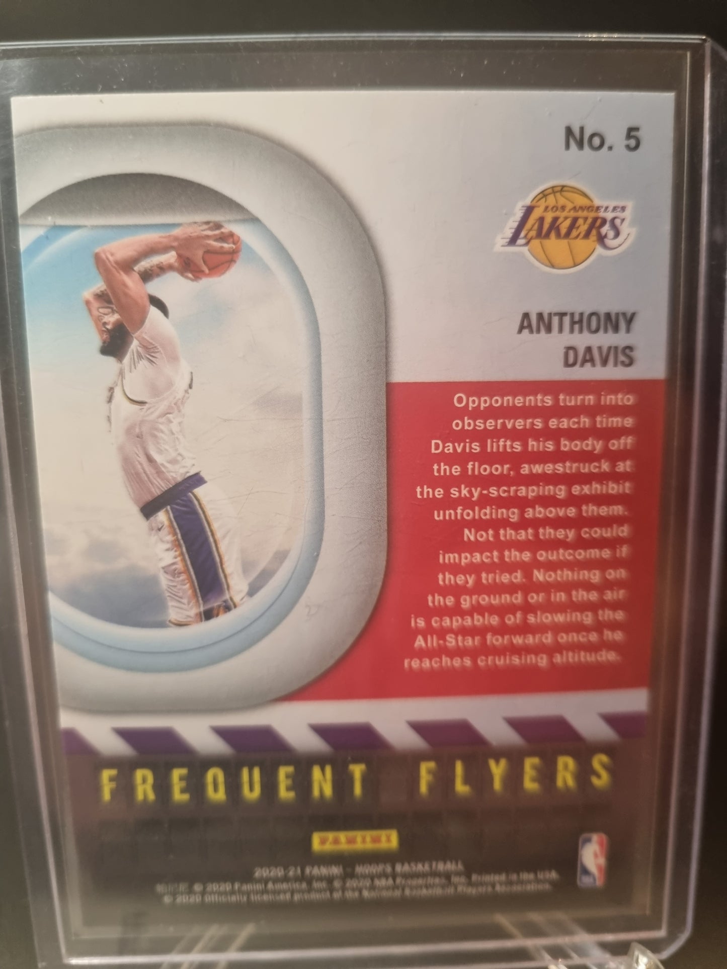 2020-21 Panini Hoops #5 Anthony Davis Frequent Flyers