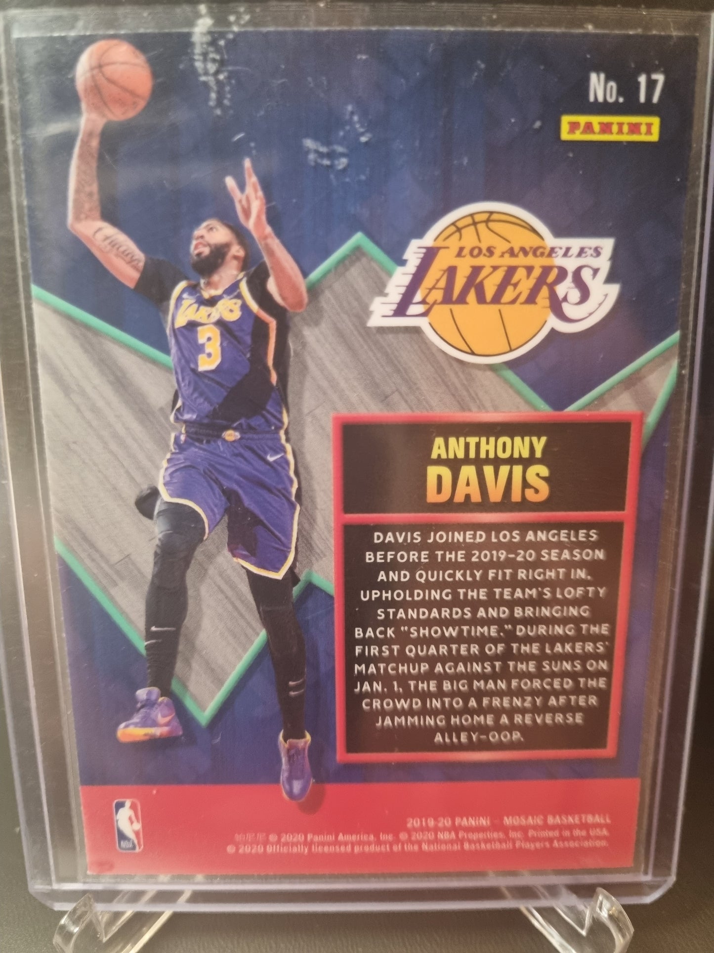 2019-20 Panini Mosaic #17 Anthony Davis Jam Masters