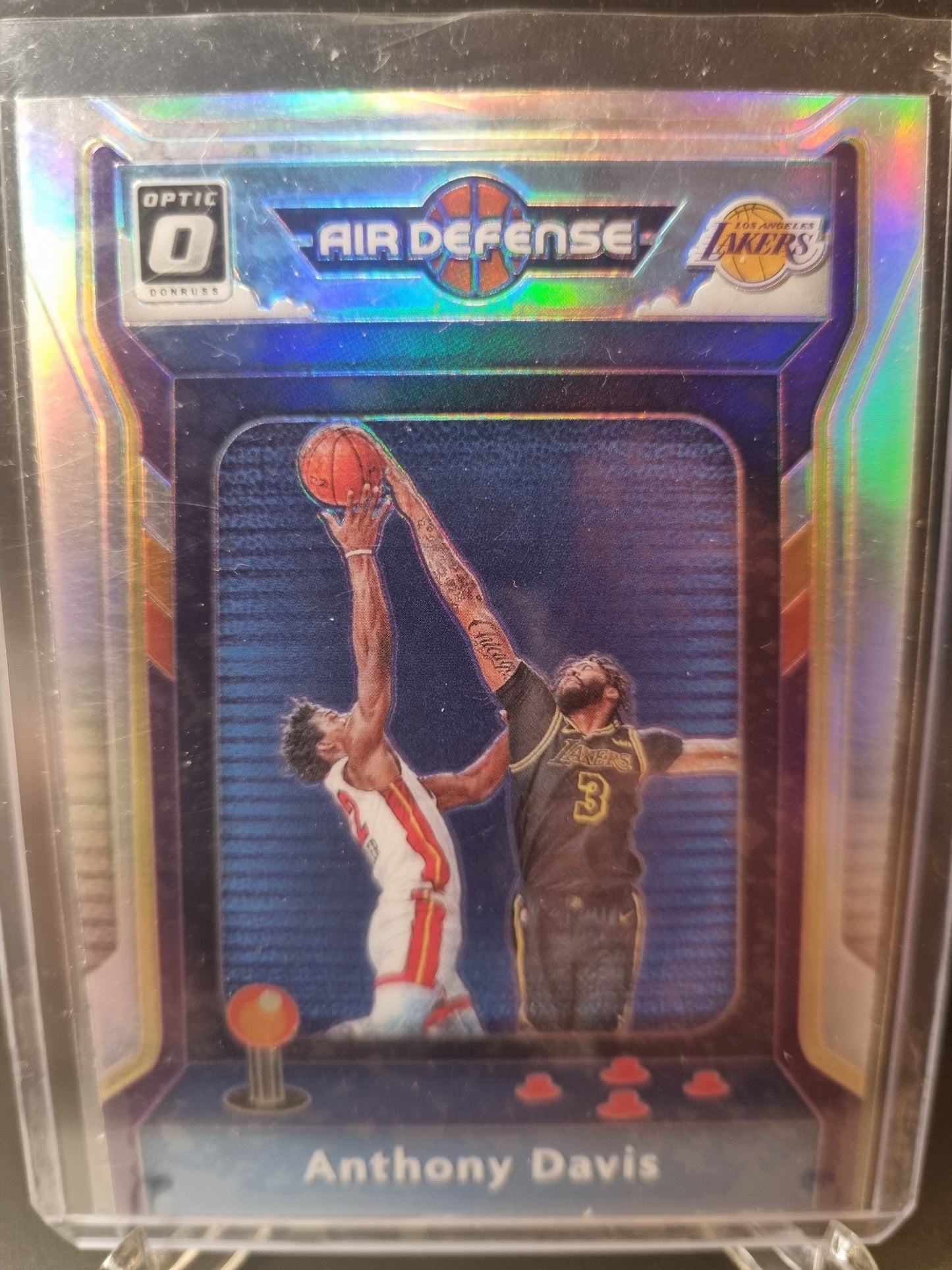 2020-21 Panini Donruss Optic #5 Anthony Davis  Air Defense Silver Prizm