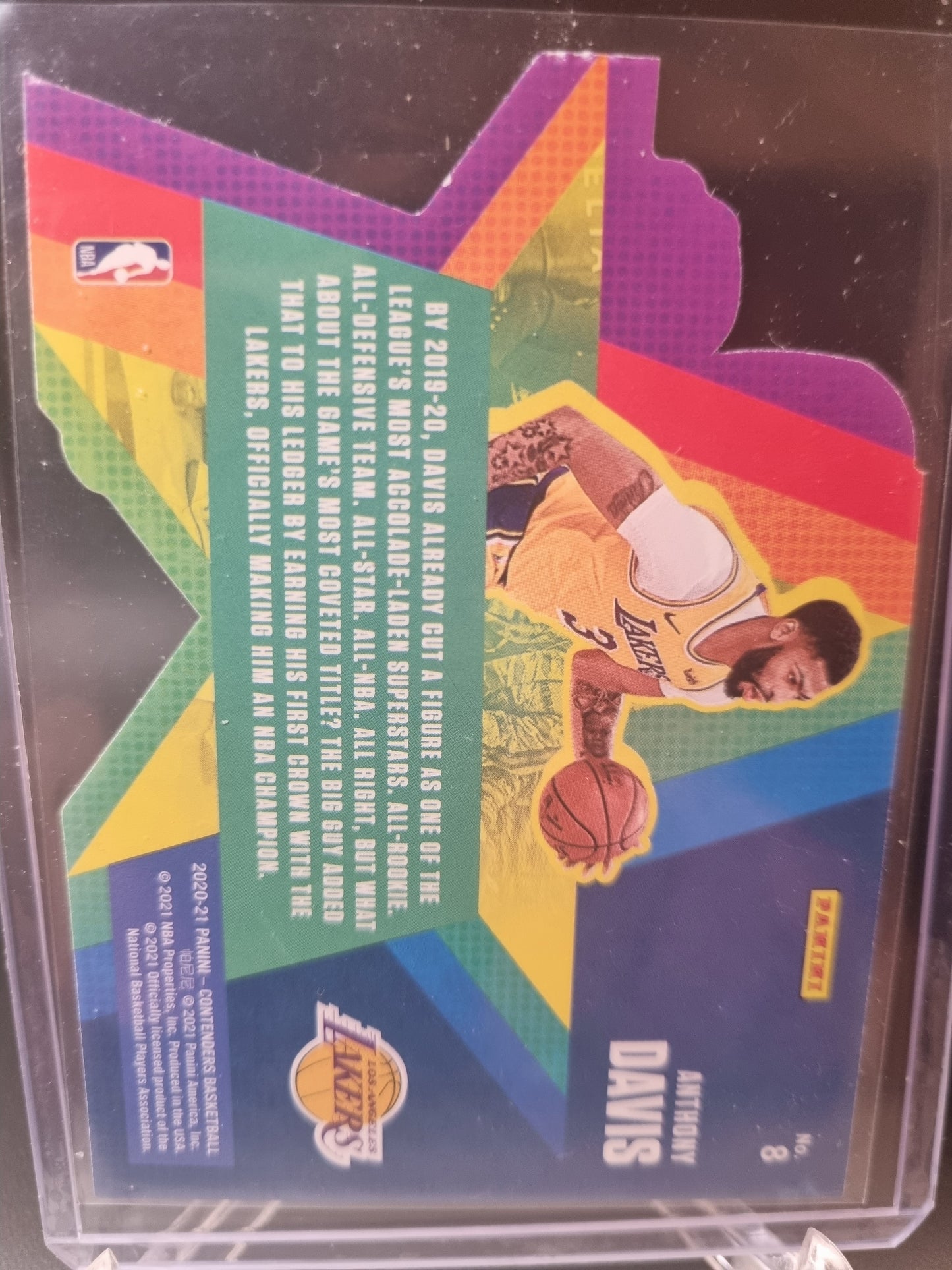 2020-21 Panini Contenders #8 Anthony Davis Super Star Die Cut