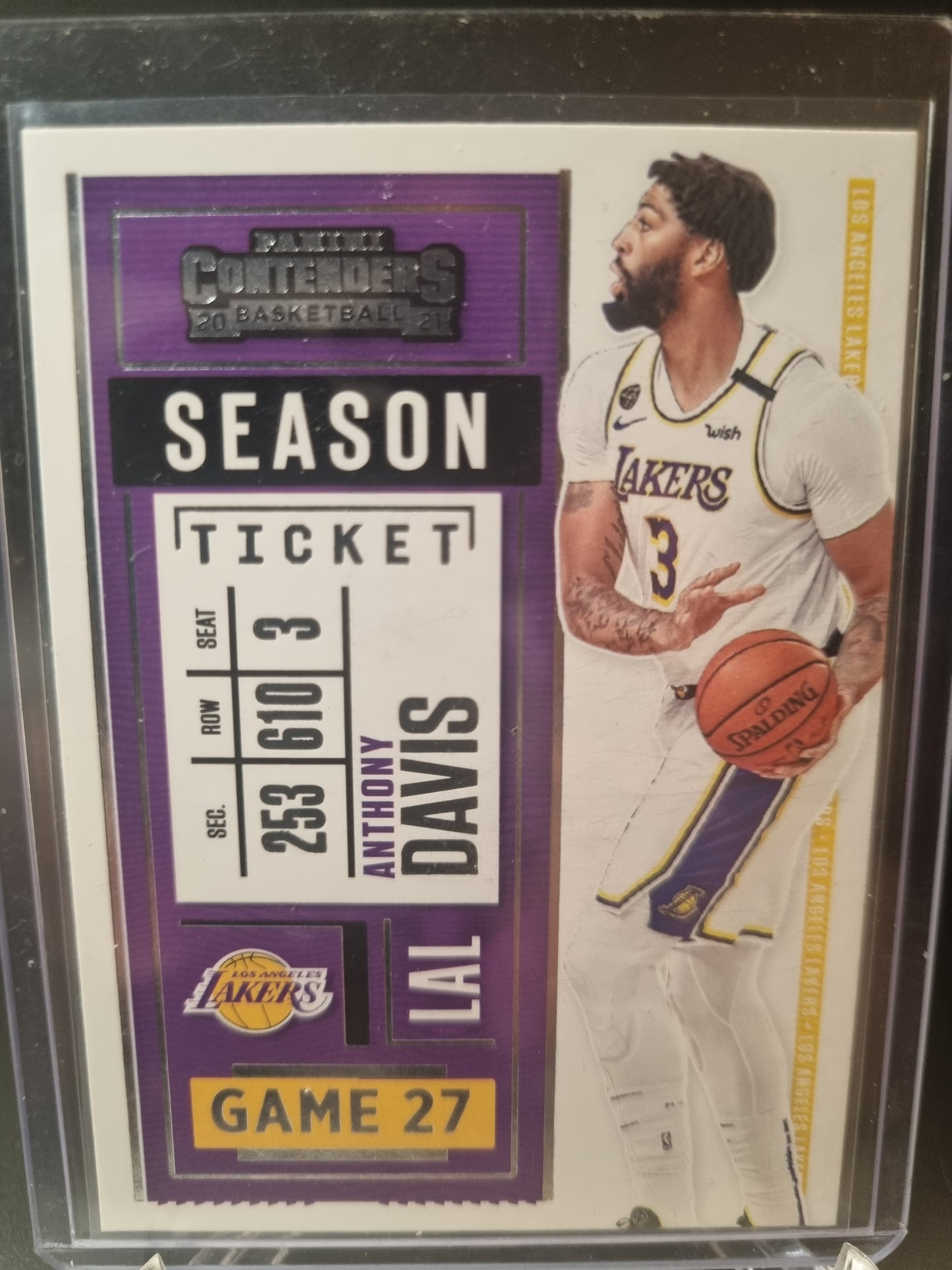 2020-21 Panini Contenders #89 Anthony Davis Season Ticket