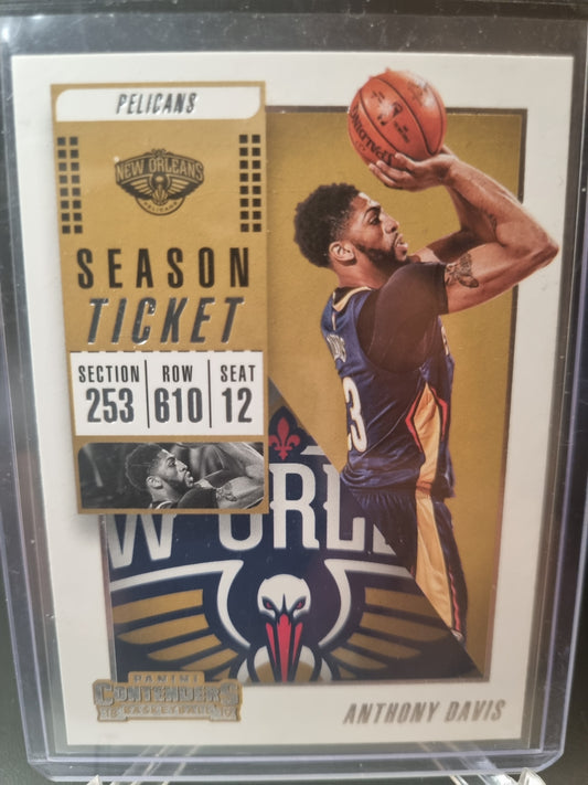 2018-19 Panini Contenders #181 Anthony Davis Season Ticket