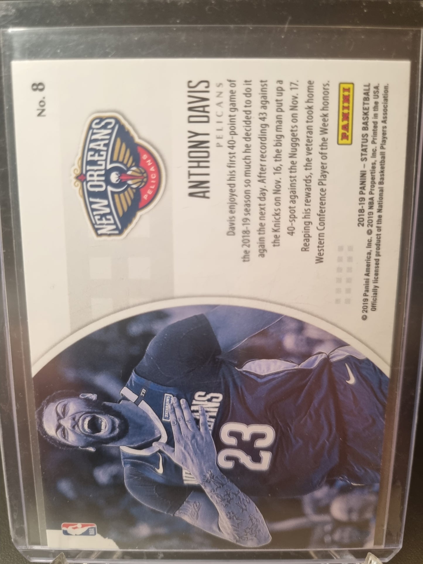 2018-19 Panini Status #8 Anthony Davis Symbols