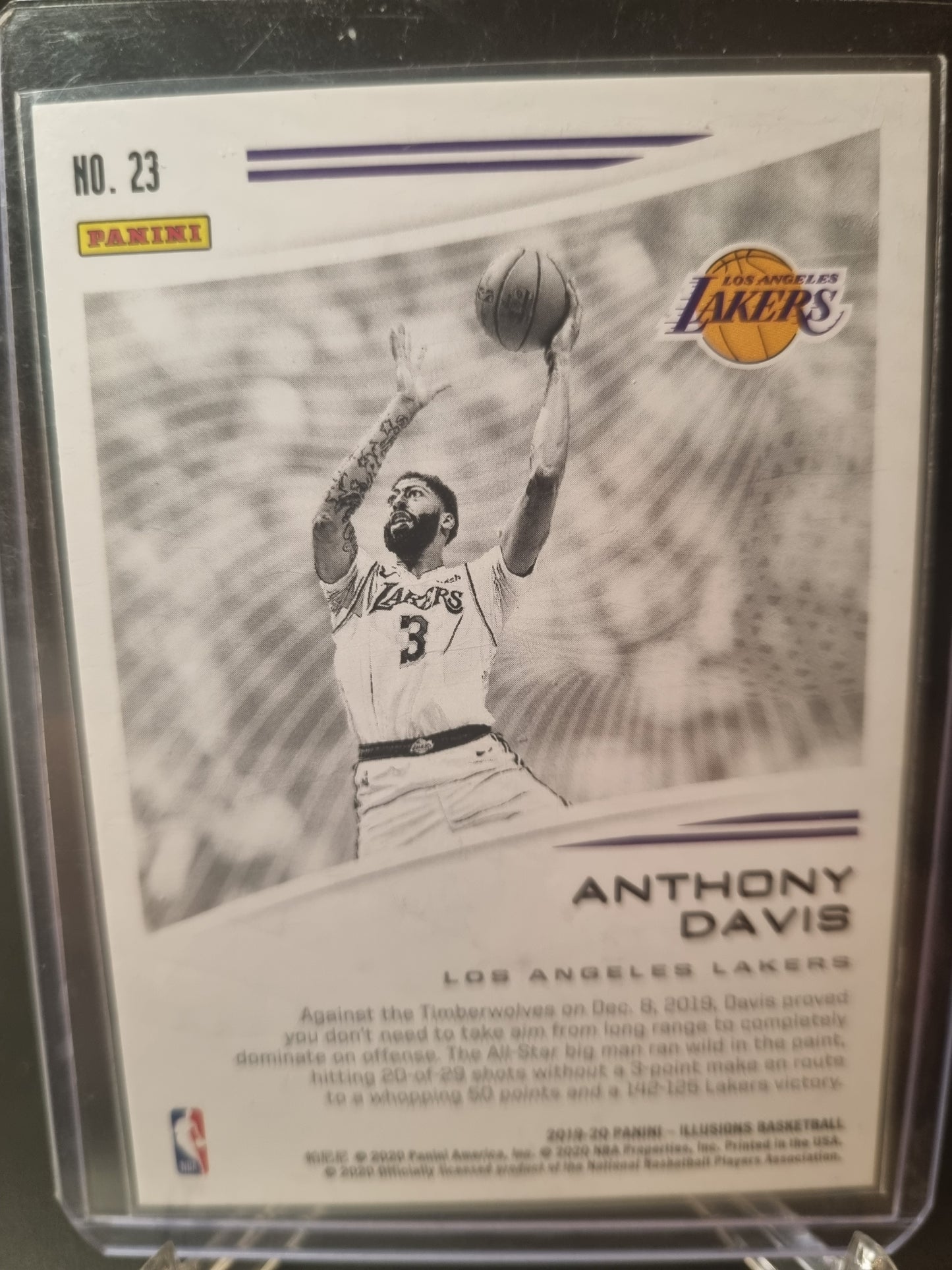 2019-20 Panini Illusions #23 Anthony Davis Season Highlights