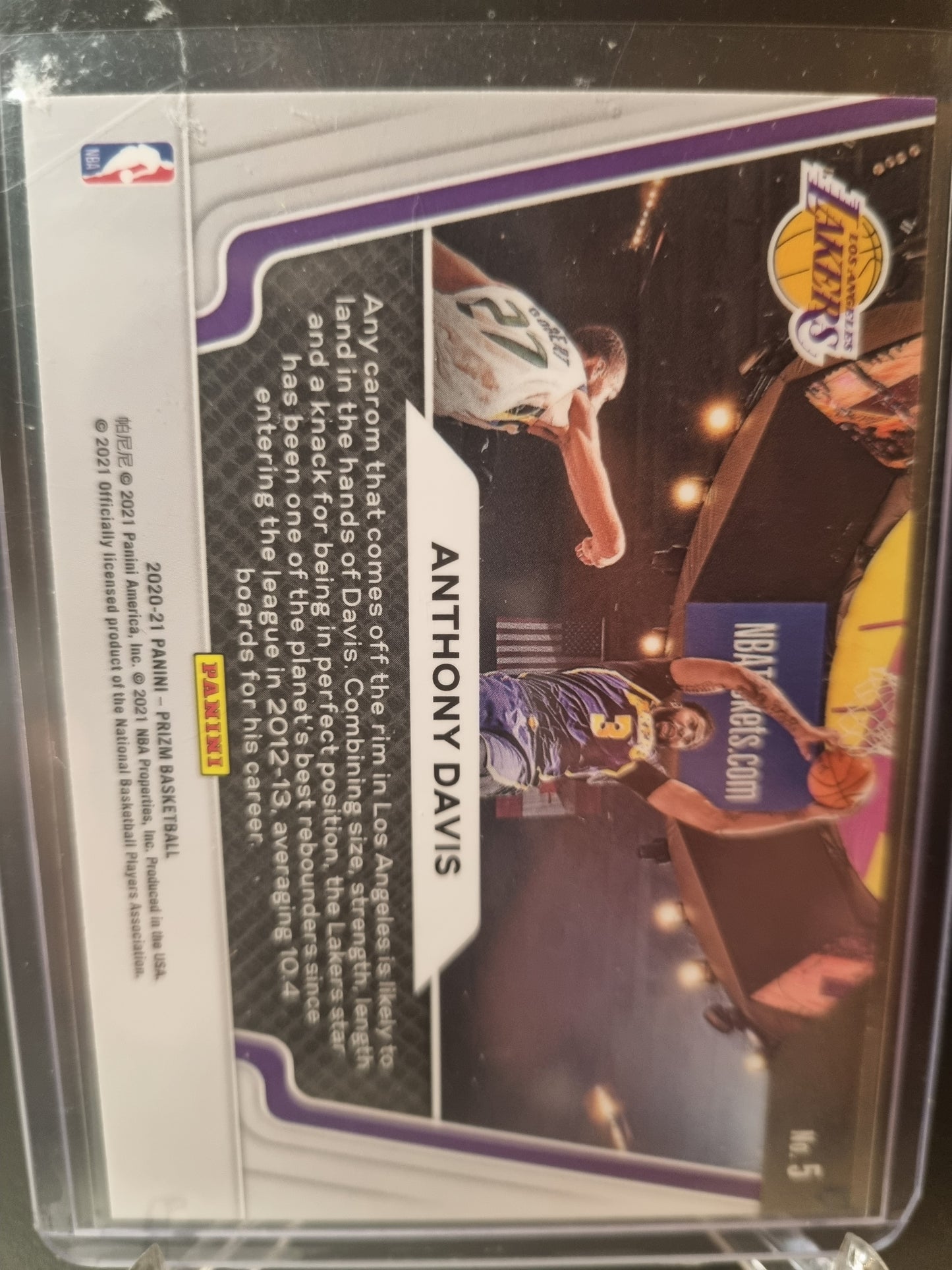 2020-21 Panini Prizm #5 Anthony Davis Widescreen