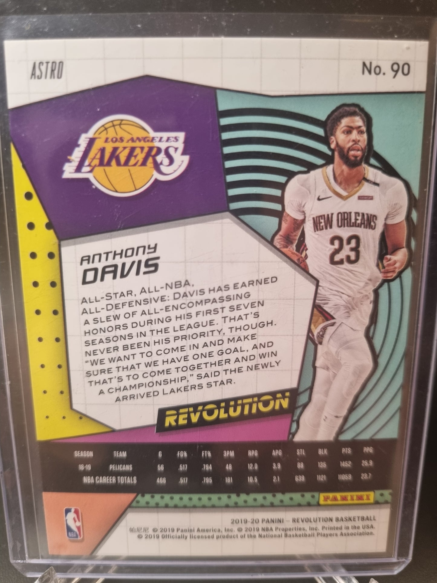 2019-20 Panini Revolution #90 Anthony Davis Astro