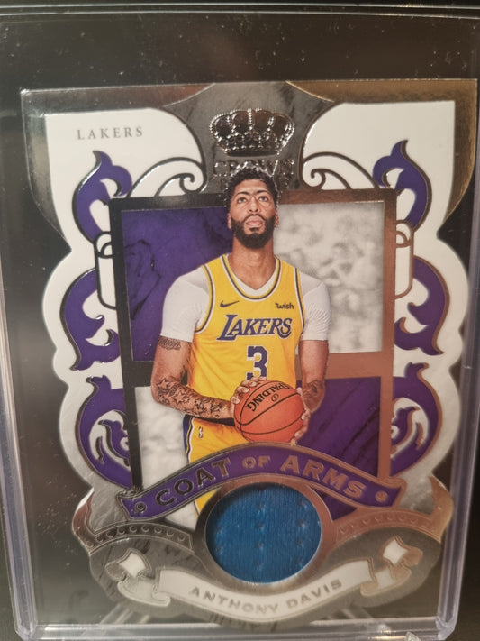 2019-20 Panini Crown Royale #CA-AD Anthony Davis Coat Of Arms Game Worn Patch