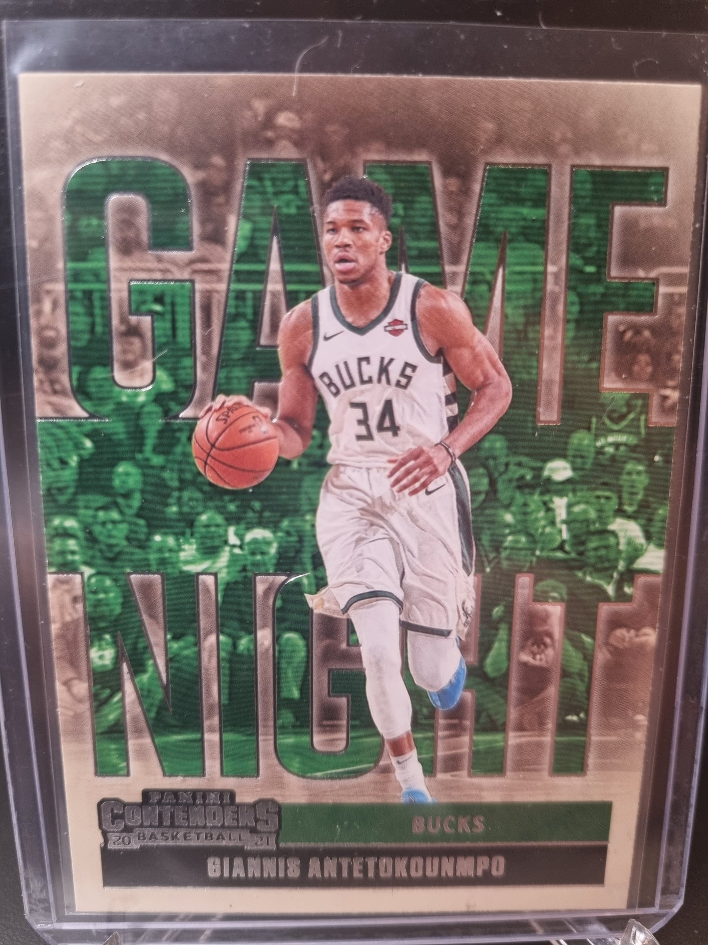 2020-21 Panini Contenders #12 Giannis Antetokounmpo Game Night