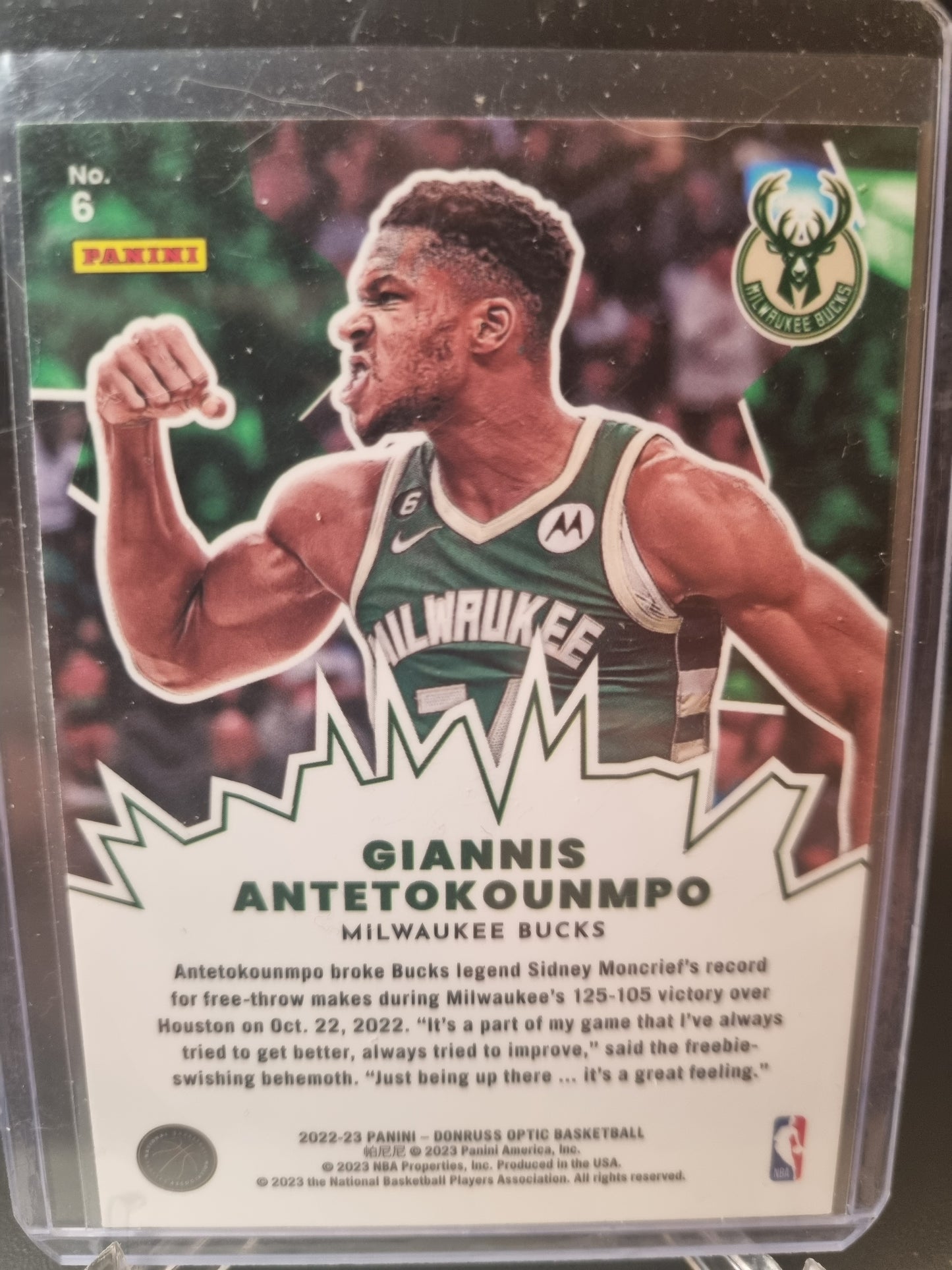 2022-23 Panini Donruss Optic #6 Giannis Antetokounmpo My House