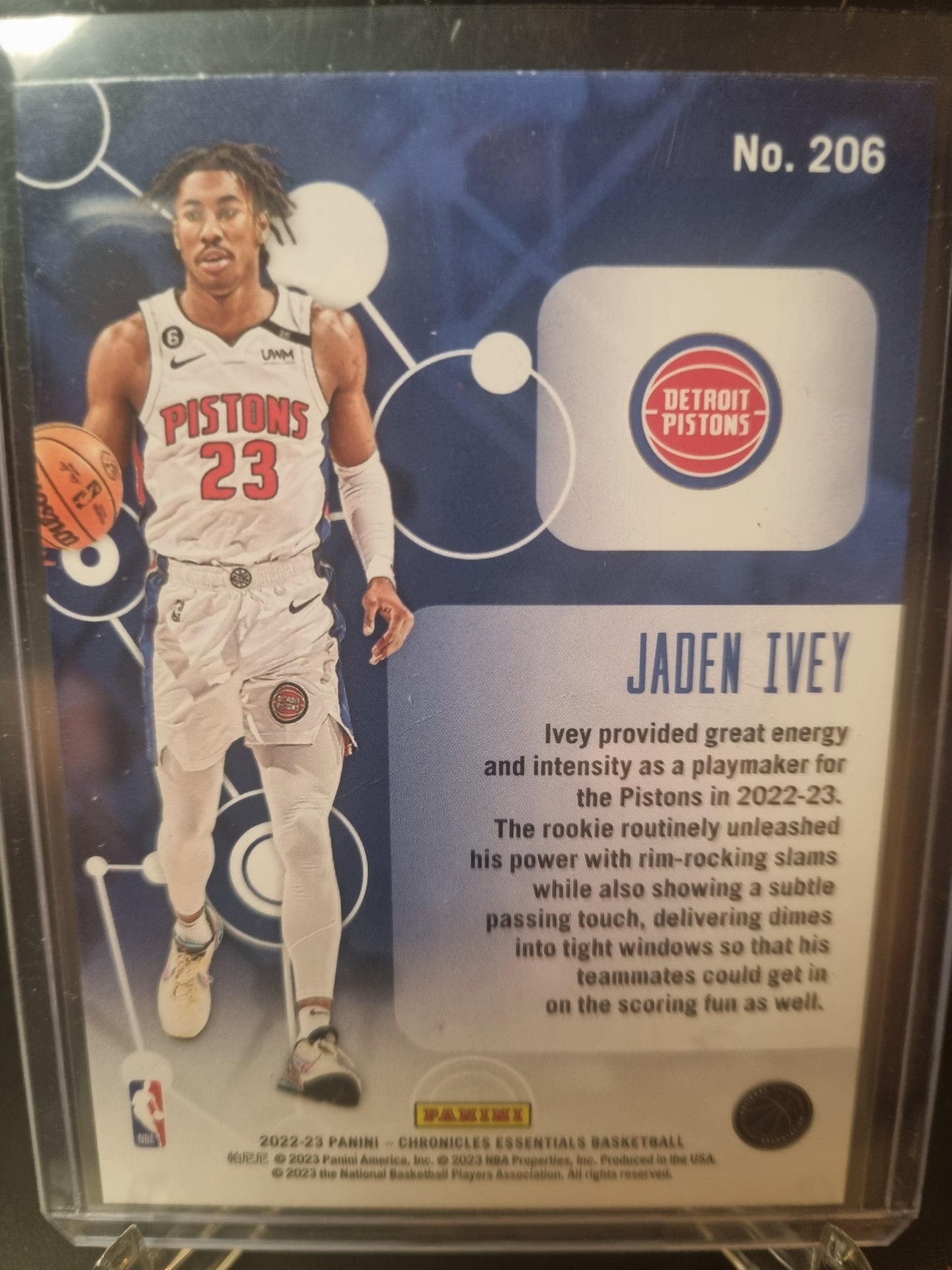 2022-23 Panini Chronicles Essentials #206 Jaden Ivey Rookie Card