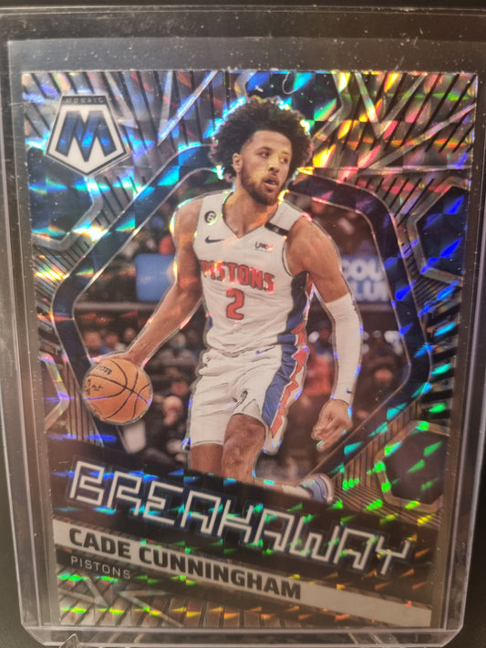 2022-23 Panini Mosaic #7 Cade Cunningham Breakaway Mosaic Prizm