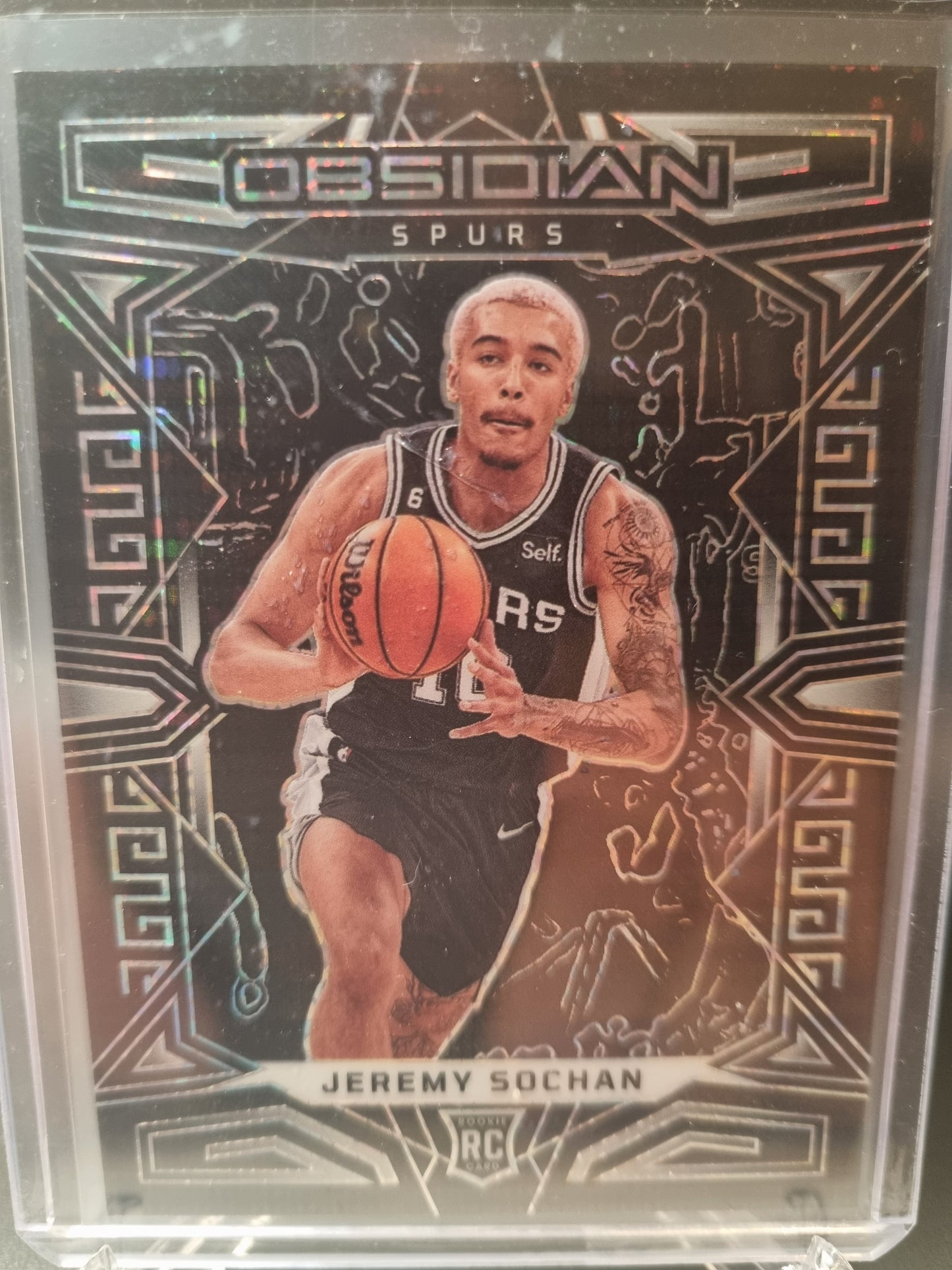 2022-23 Panini Obsidian #169 Jeremy Sochan Rookie Card