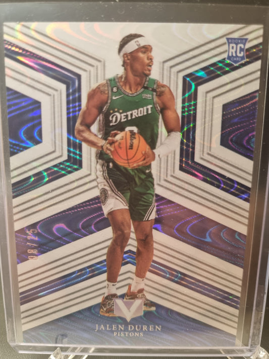 2022-23 Panini Chronicles Vertex #194 Jalen Duren Rookie Card Asia Lava 08/25