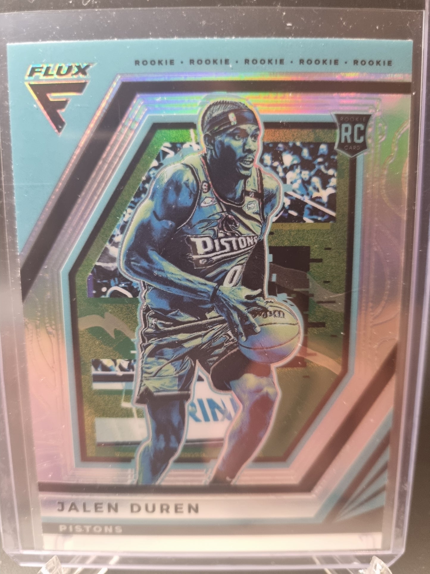 2022-23 Panini Flux #226 Jalen Duren Rookie Card Silver Prizm