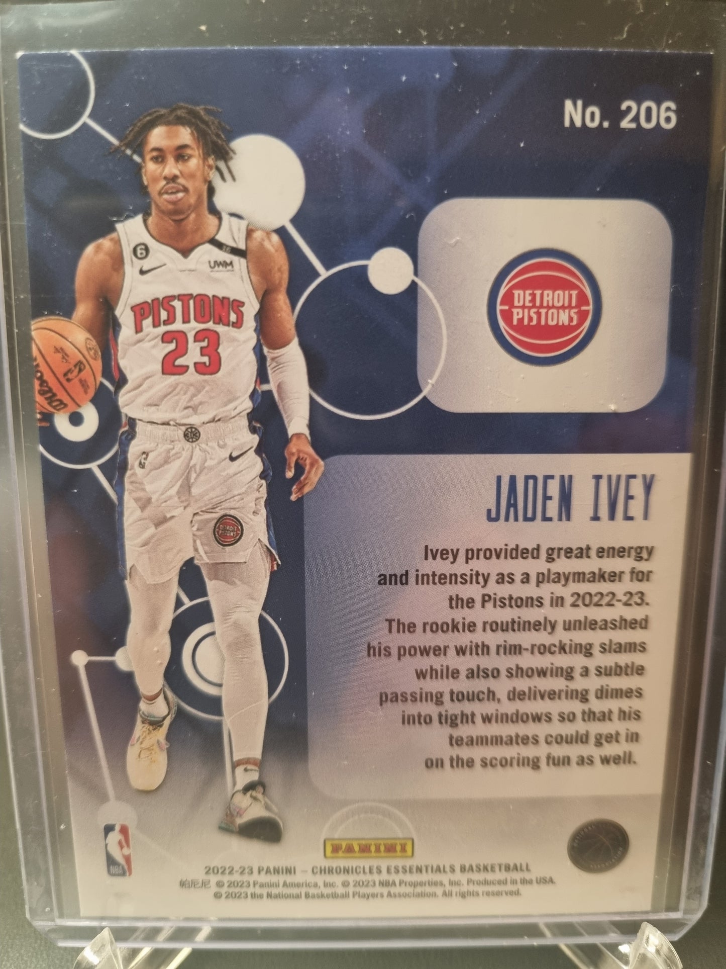 2022-23 Panini Chronicles Essentials #206 Jaden Ivey Rookie Card Asia