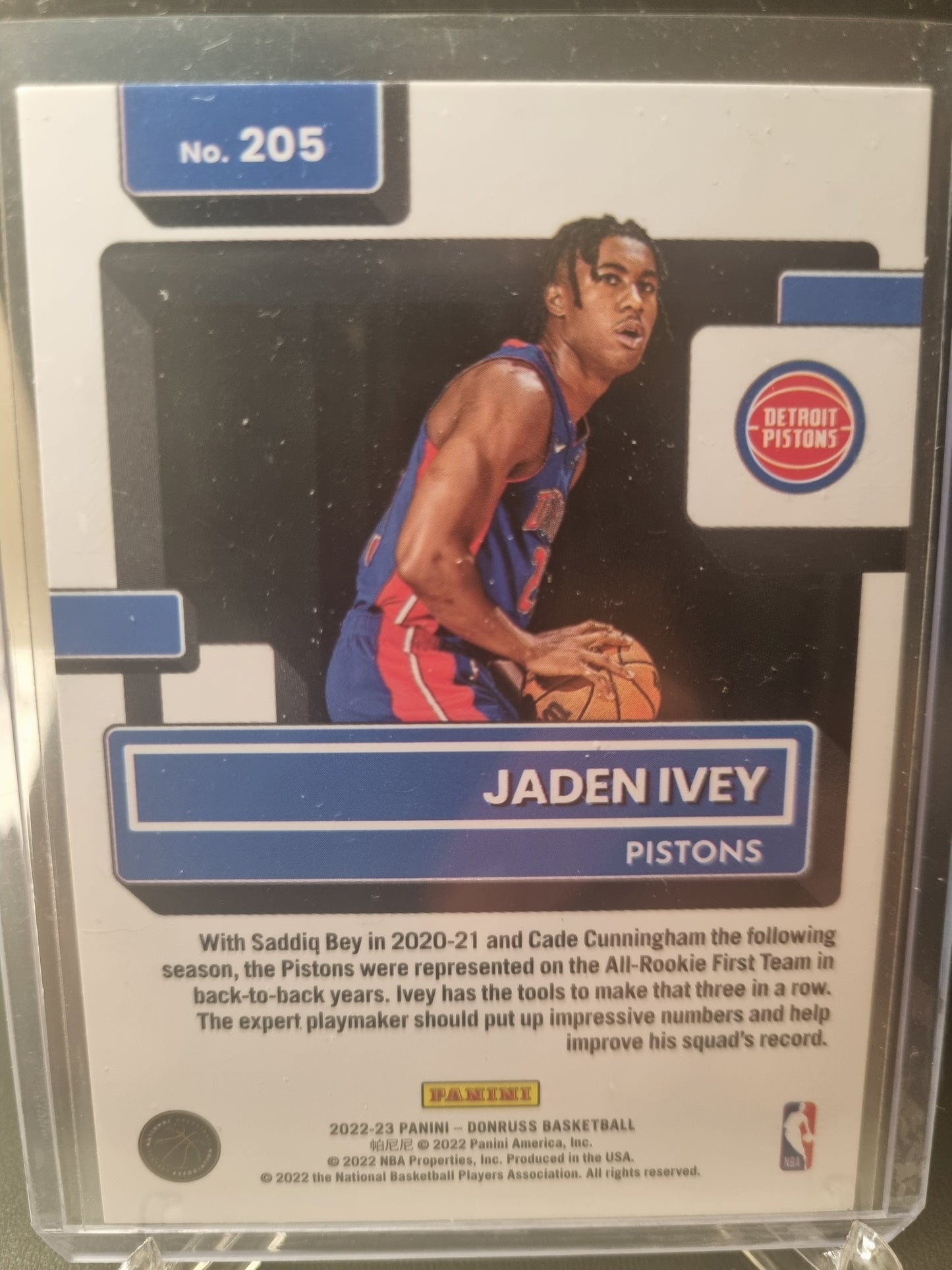 2022-23 Panini Donruss #205 Jaden Ivey Rookie Card Rated Rookie