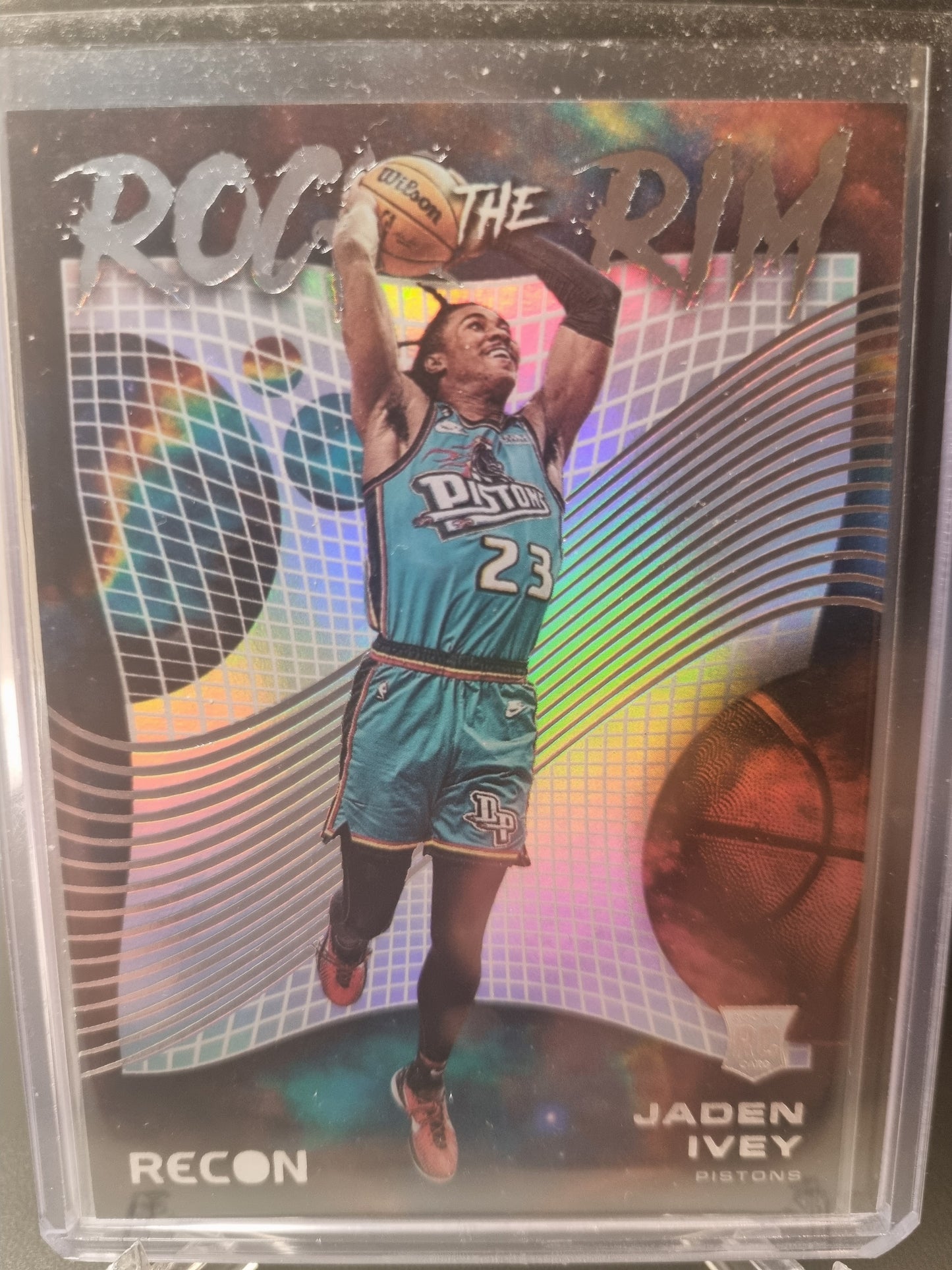 2022-23 Panini Recon #5 Jaden Ivey Rookie Card Rock The Rim