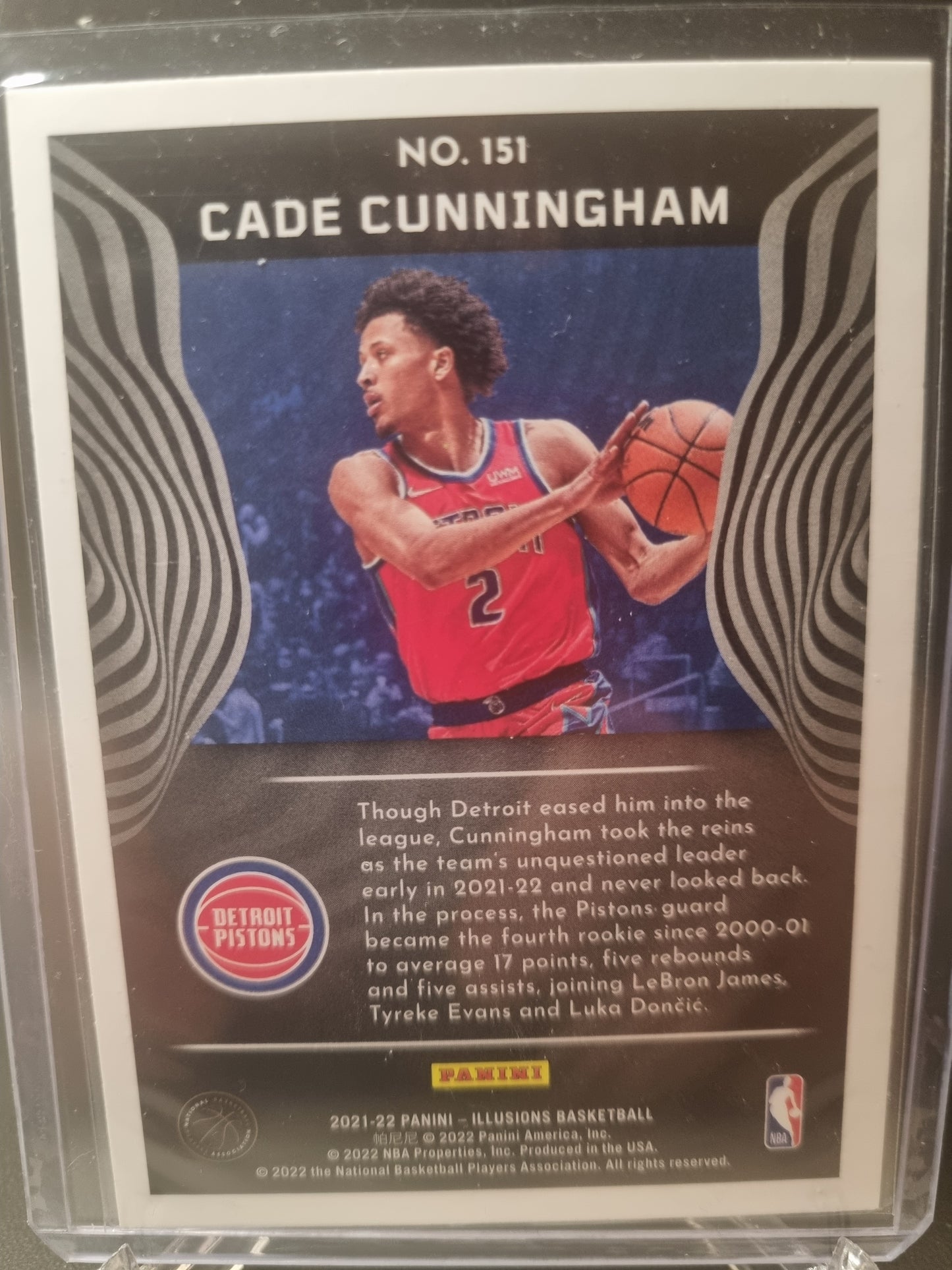2021-22 Panini Illusions #151 Cade Cunningham Rookie Card