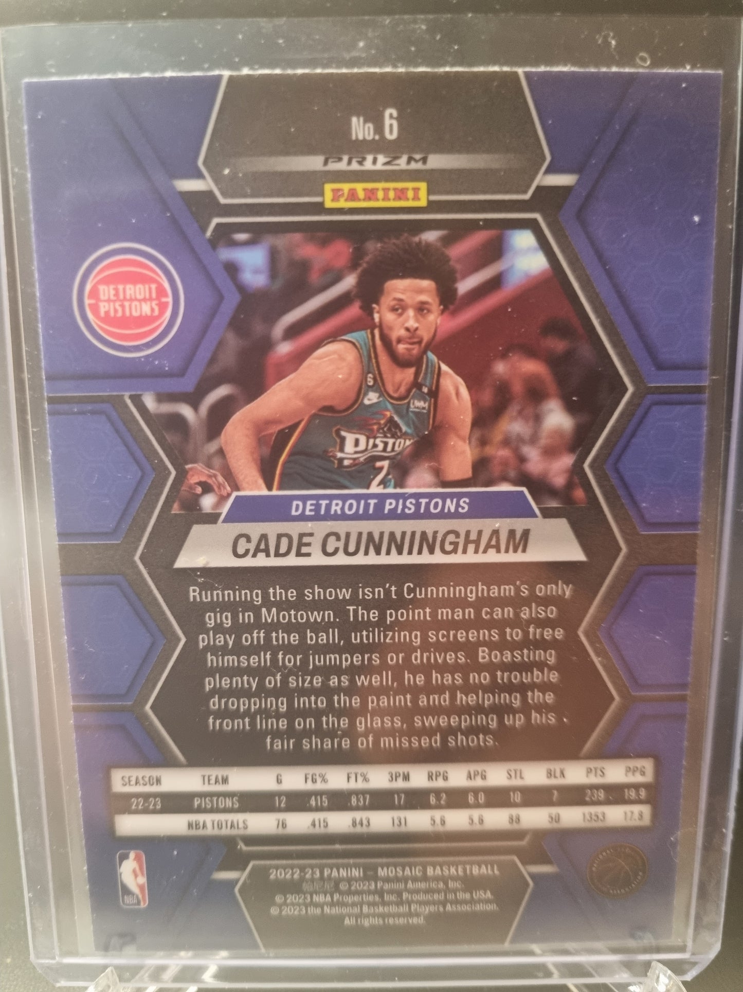 2022-23 Panini Mosaic #6 Cade Cunningham Silver