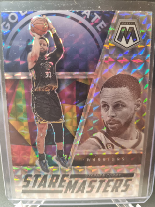 2022-23 Panini Mosaic #3 Stephen Curry Stare Masters Mosaic Prizm