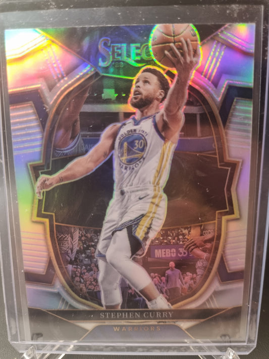 2022-23 Panini Select #27 Stephen Curry Concourse Silver Prizm