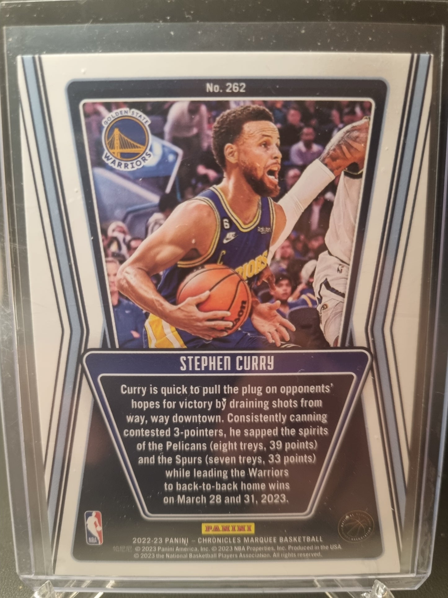 2022-23 Panini Chronicles Marquee #262 Stephen Curry Marquee Asia