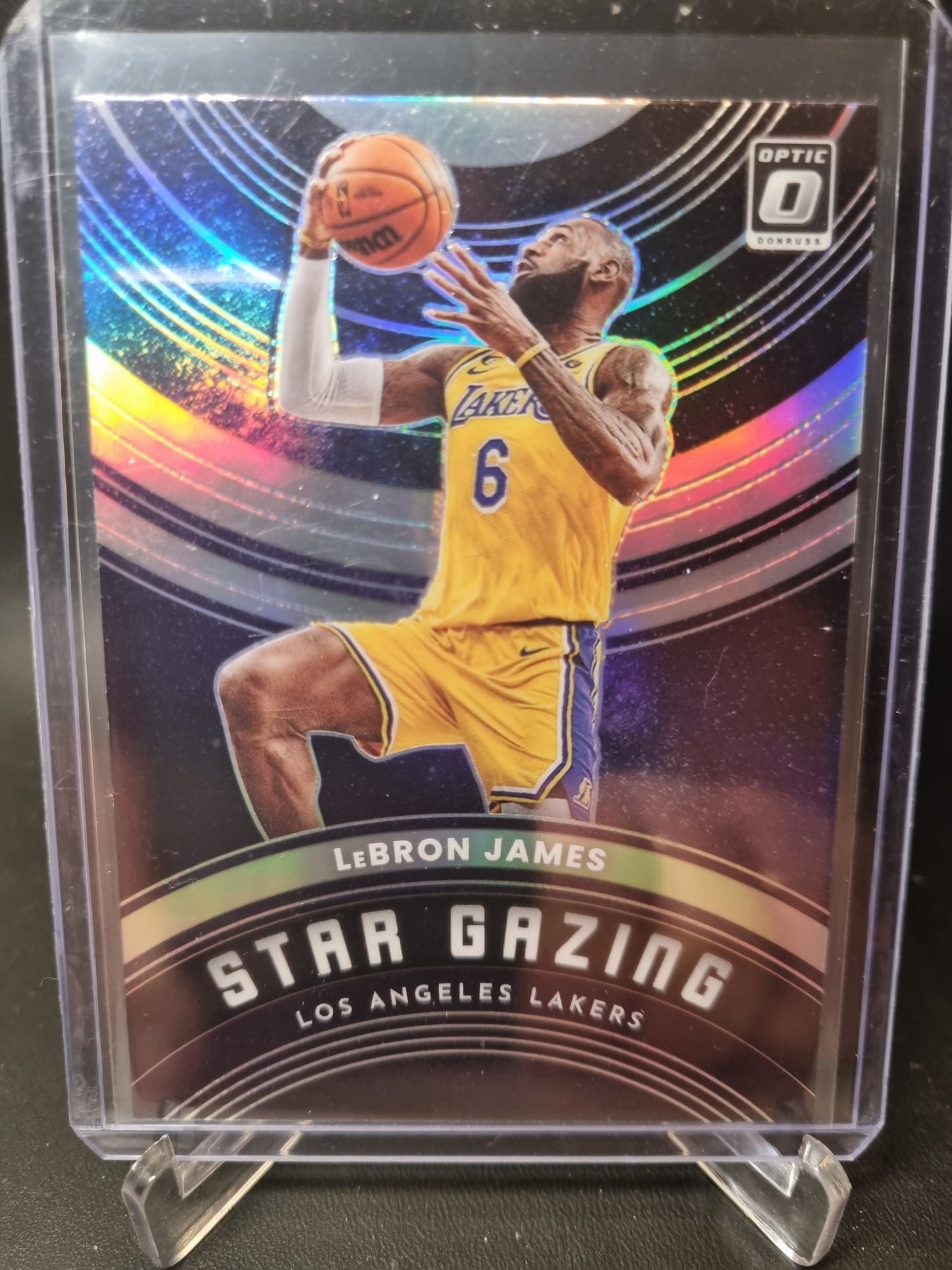 2022-23 Panini Donruss Optic #12 Lebron James Star Gazing Silver Prizm