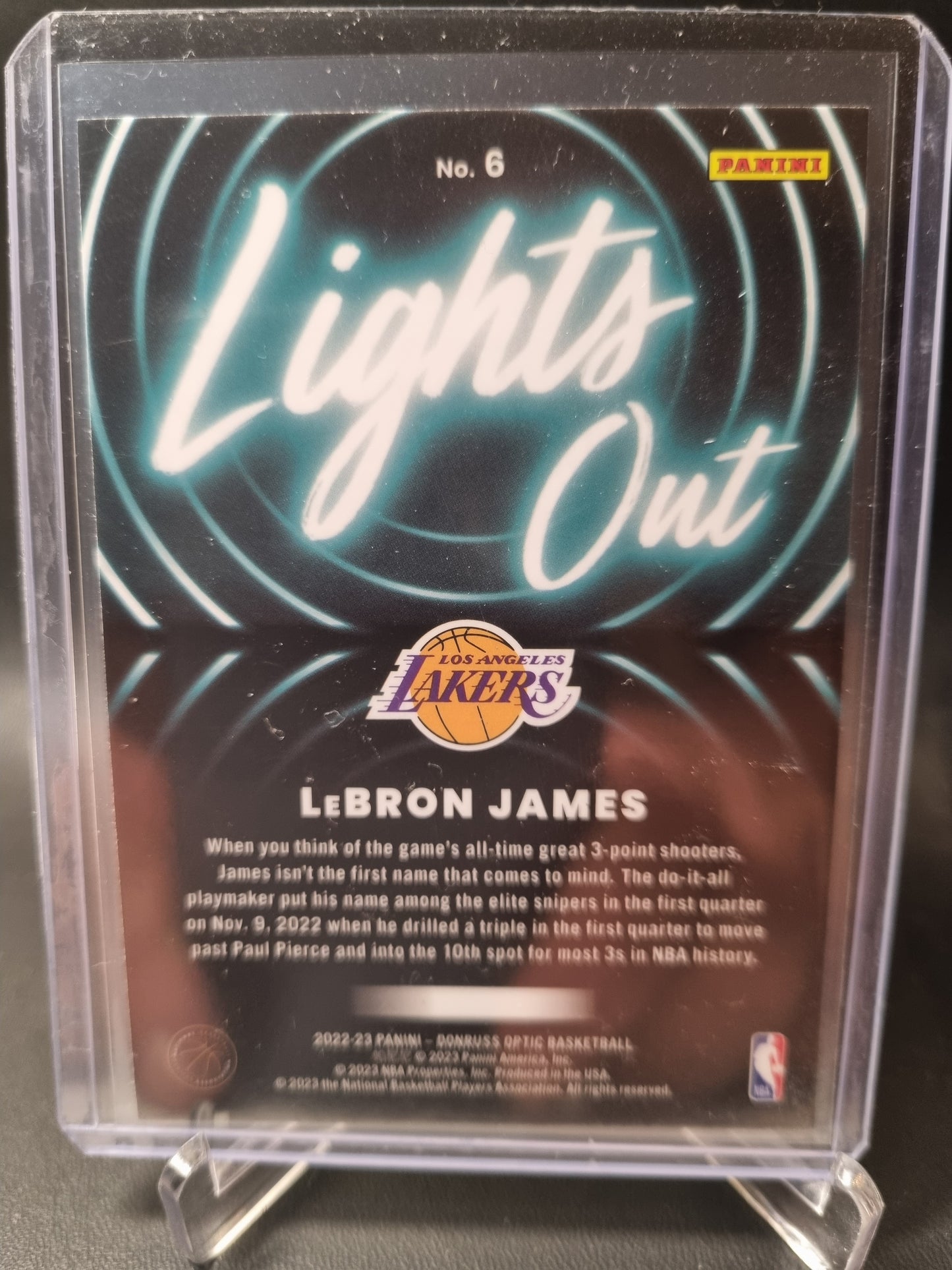 2022-23 Panini Donruss Optic #6 Lebron James Lights Out